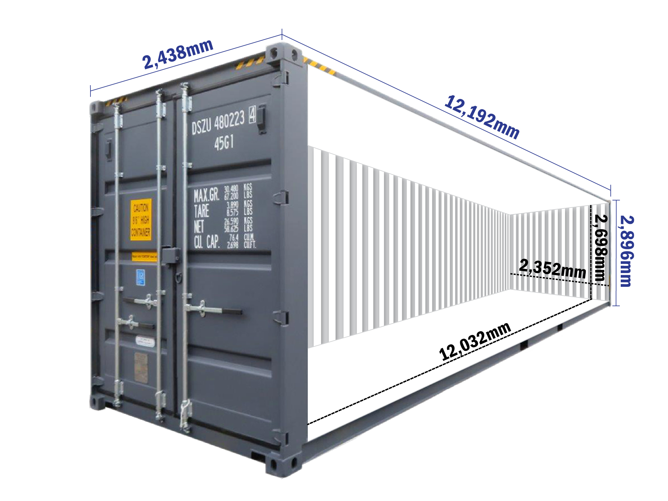 40ft High Cube Shipping Container